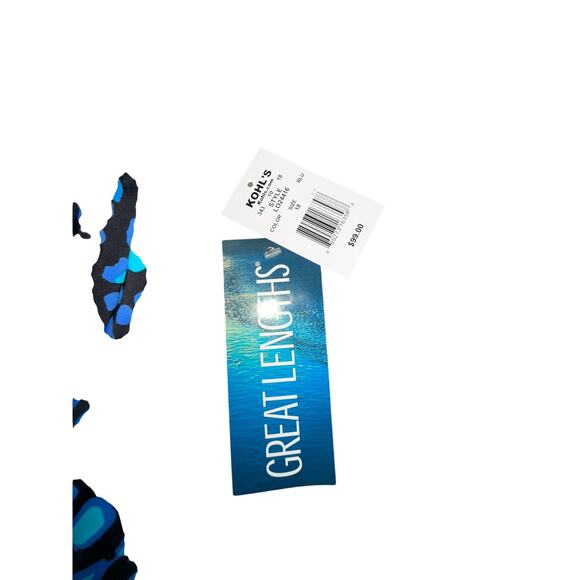 NWT Great Lengths One Piece Swim Dress Swimsuit Tummy Control Womens Plus Sz 18 - Picture 4 of 5